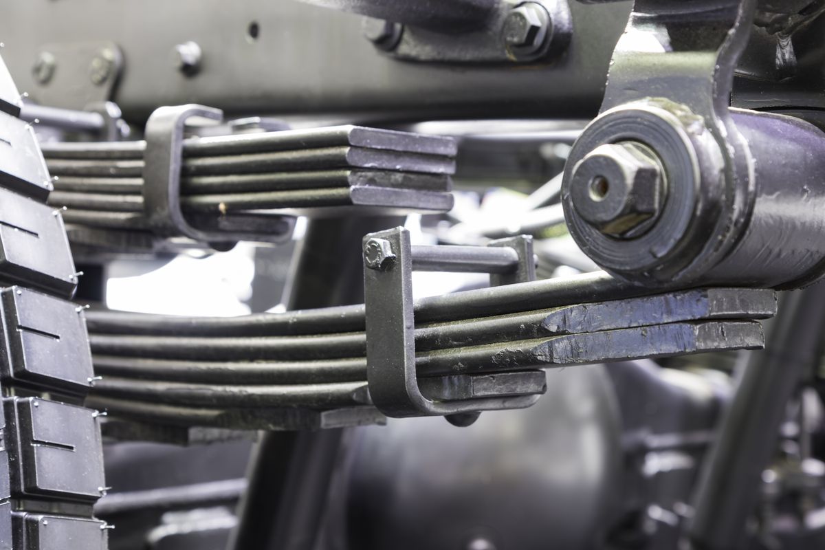 Industrial spring manufacturing workshop